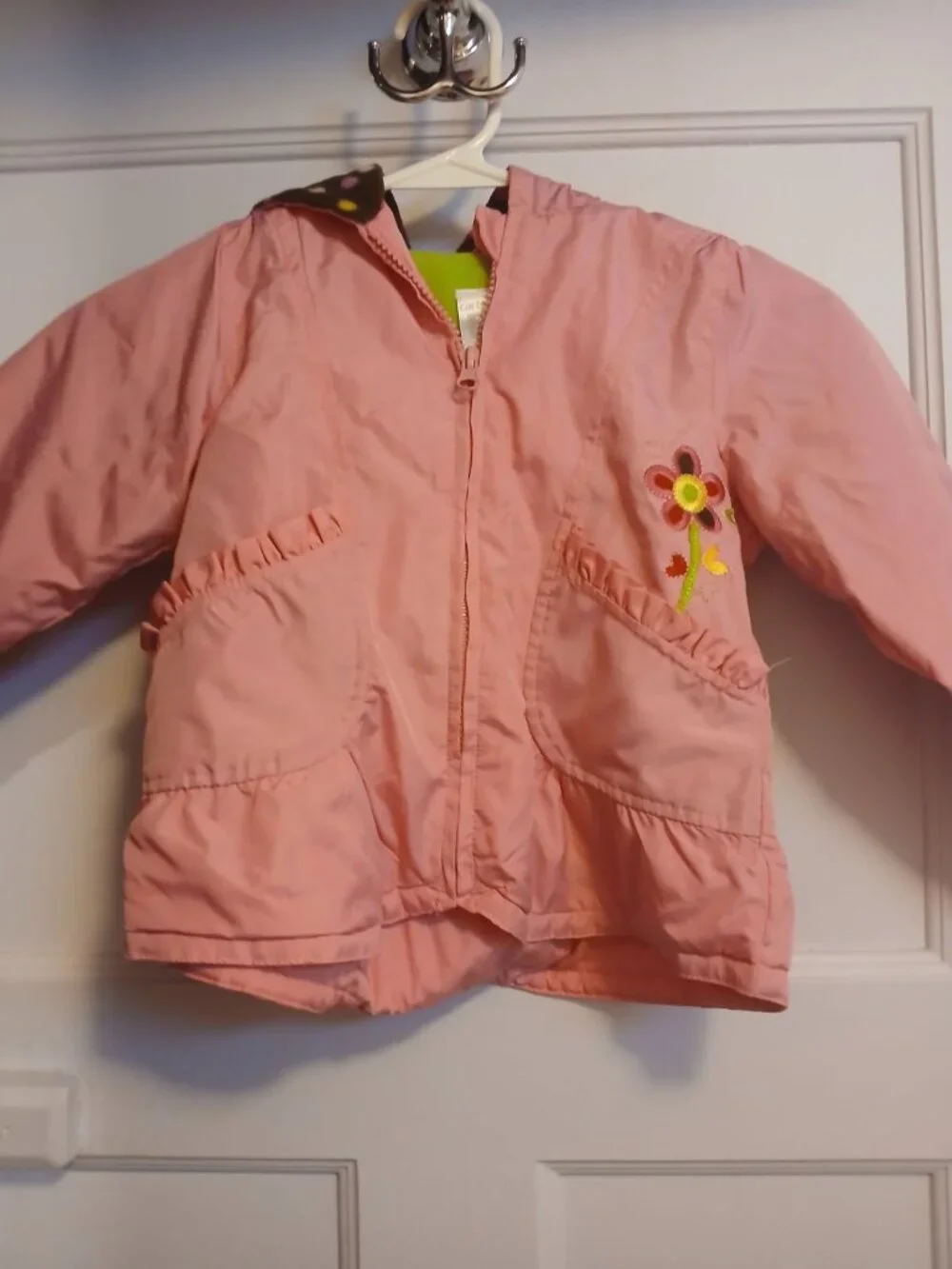 Carter's Girls 3T toddler Coat Pink and Brown